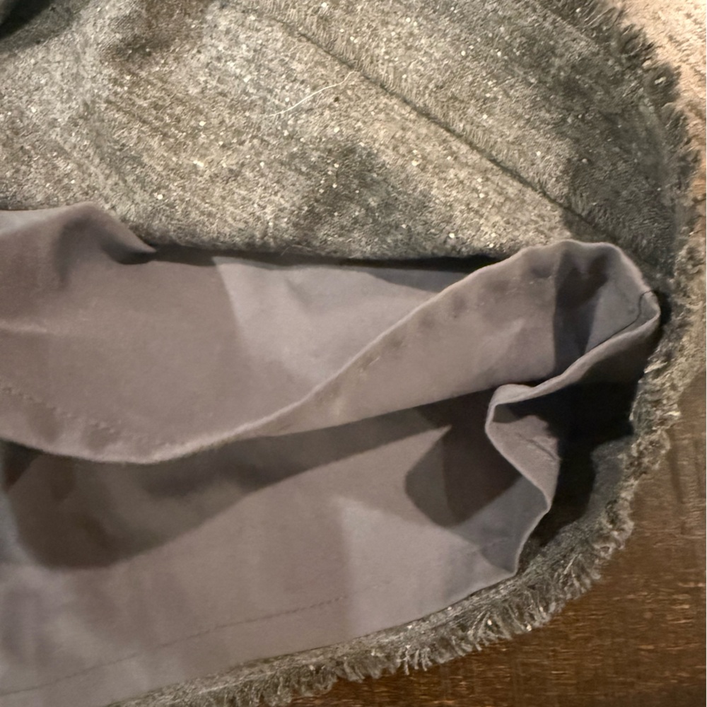 Banana Republic Gray Wool Blend V Neck Dress Size 12 - Picture 9 of 10